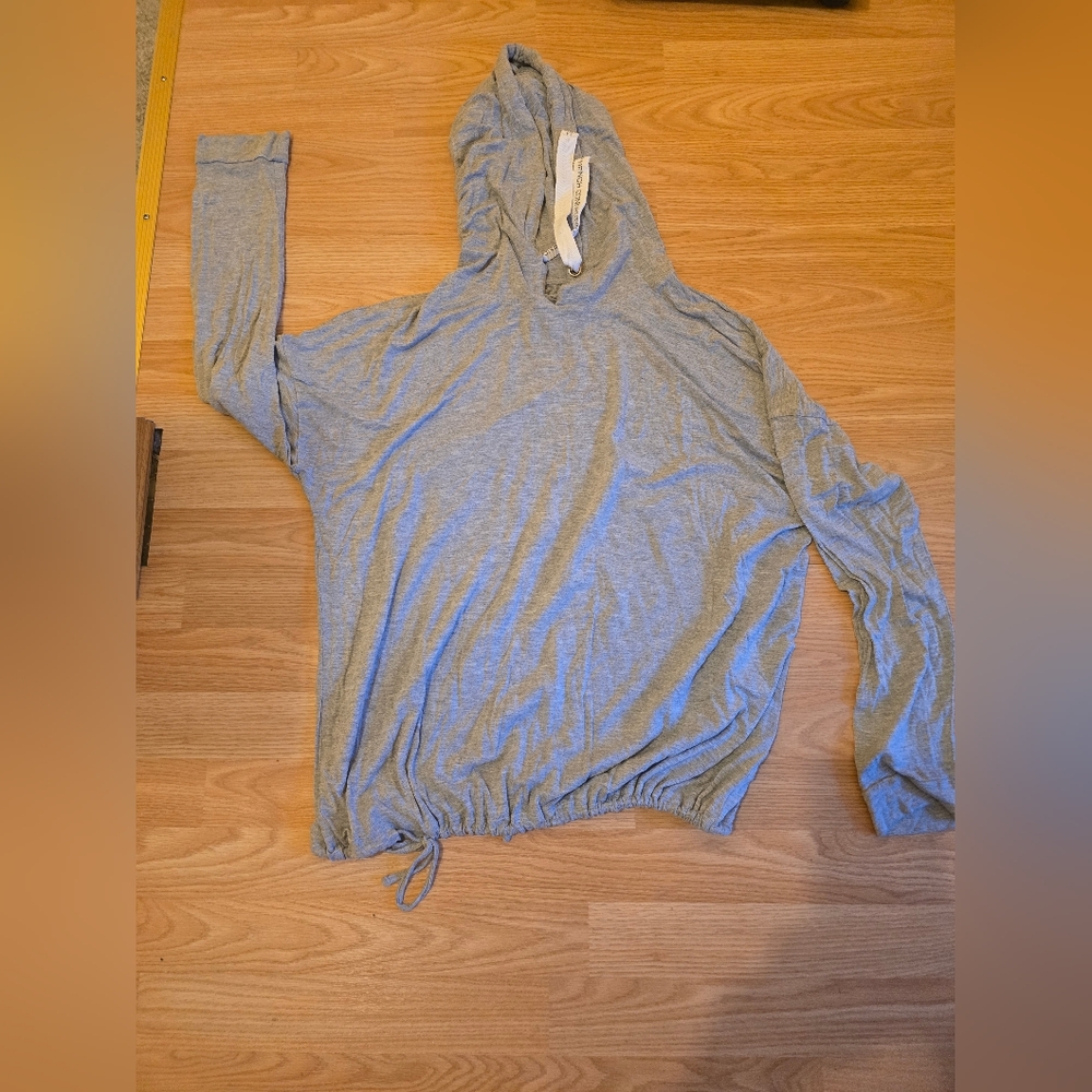 French Connection Heather Gray Loungewear Top